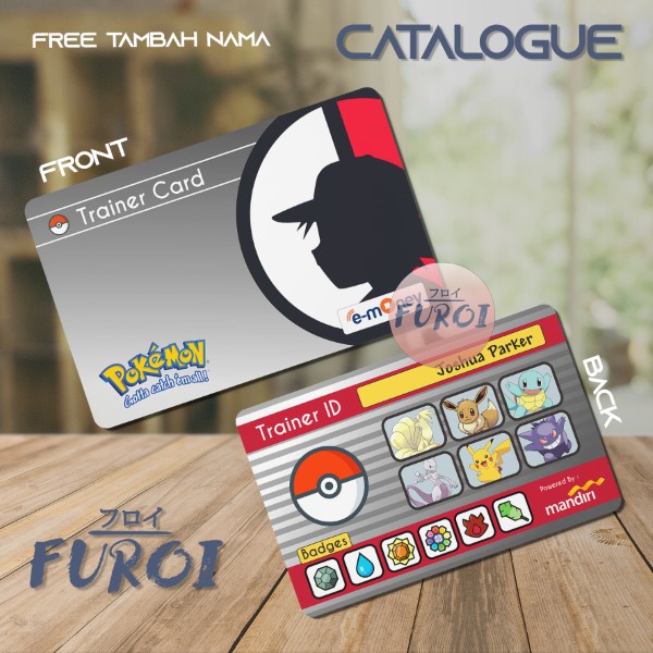 Custom Flazz BCA | Custom Emoney Mandiri | Pokemon Trainer Card