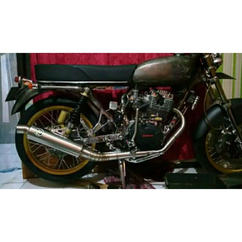 Knalpot racing pekajaman untuk cb mp gl herex bulat kompetisi