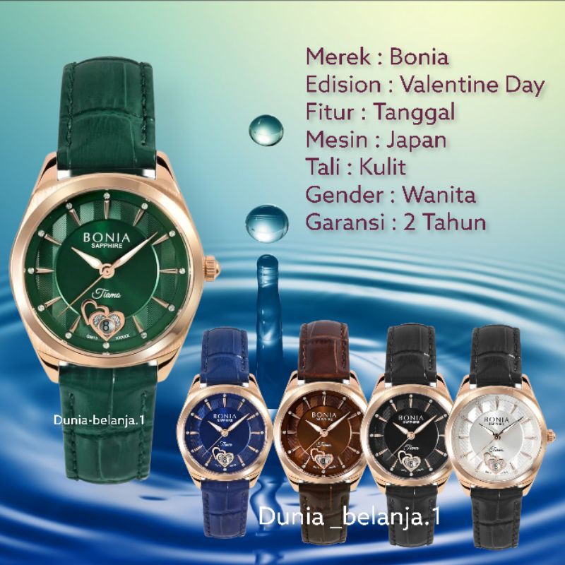 Original 100% Jam Tangan Wania Bonia Sapphire Bonia Tiamo BNB10622 - B10622 Garansi Resmi 2 Tahun