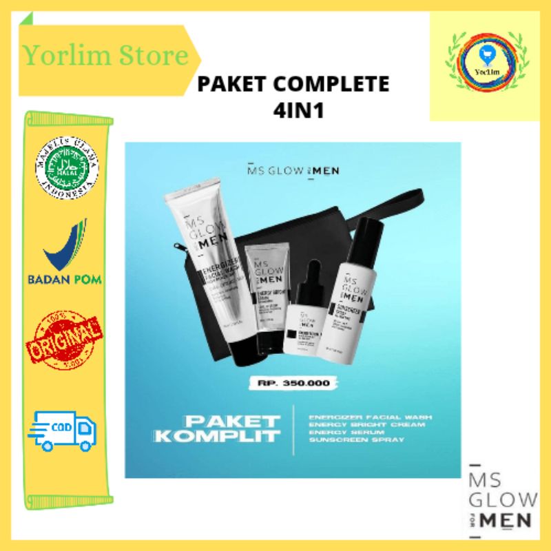 PAKET COMPLETE 4IN1 MS GLOW FOR MEN