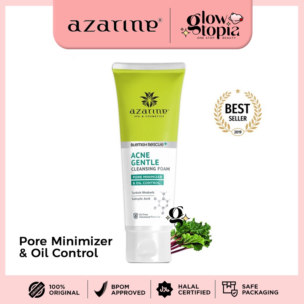 [BPOM] Azarine Acne Gentle Cleansing Foam 60ml | Azarine Acne Pembersih Muka | Azarine Face Wash Cle
