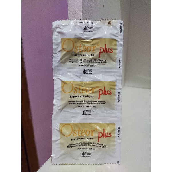 Osteor Plus - 6 kaplet - Suplemen tulang dan sendi