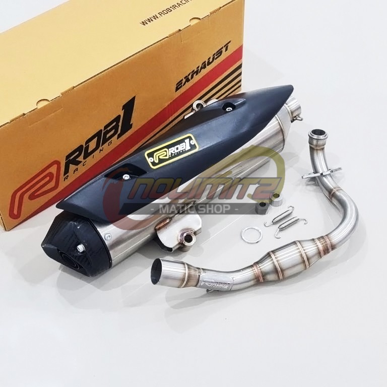 Knalpot Standar Racing ROB1 Power Boom Honda PCX 150 Lokal