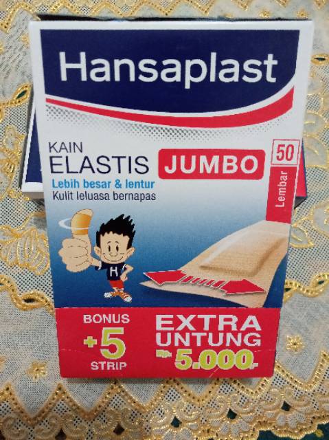 Hansaplast Jumbo isi 100 strip dan 50 lembar