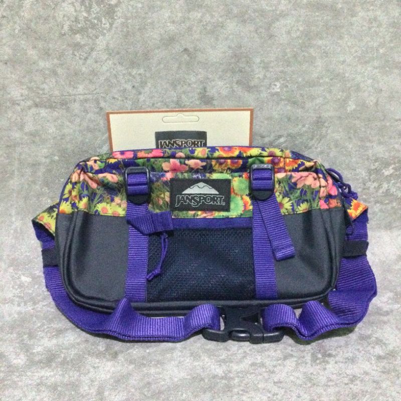 TAS SELEMPANG JANSPORT WAY OUT WAISTPACK "WILD FLOWERS" ORIGINAL