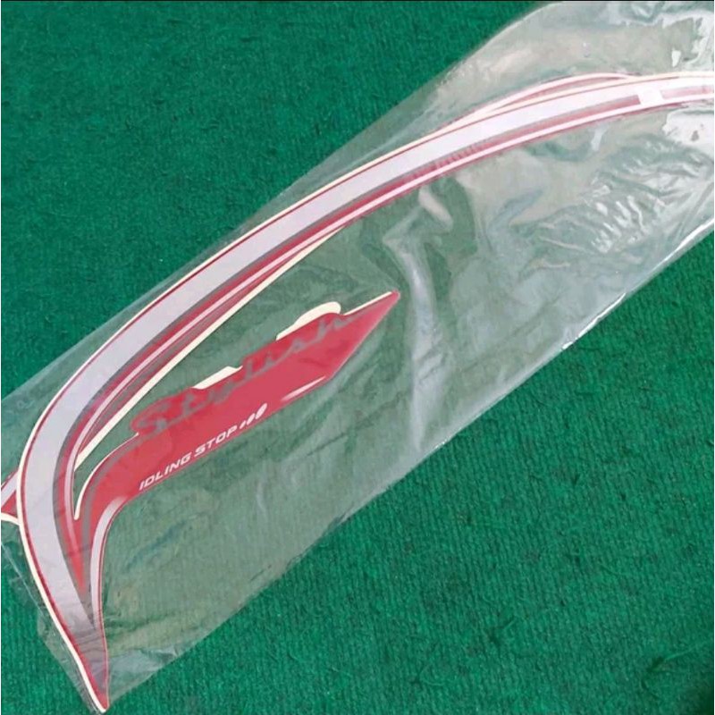 stiker stripping honda Scoopy 2015 - 2016 Stylish merah red