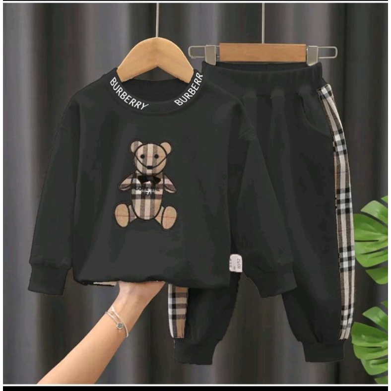 SETELAN SWEATER ANAK/SWEATER BURBERY PANDA 1-5 THN