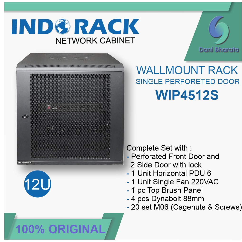 Wallmount Rack WIP4512S Rack Server 12U Single Perforated Door 19 inch Series