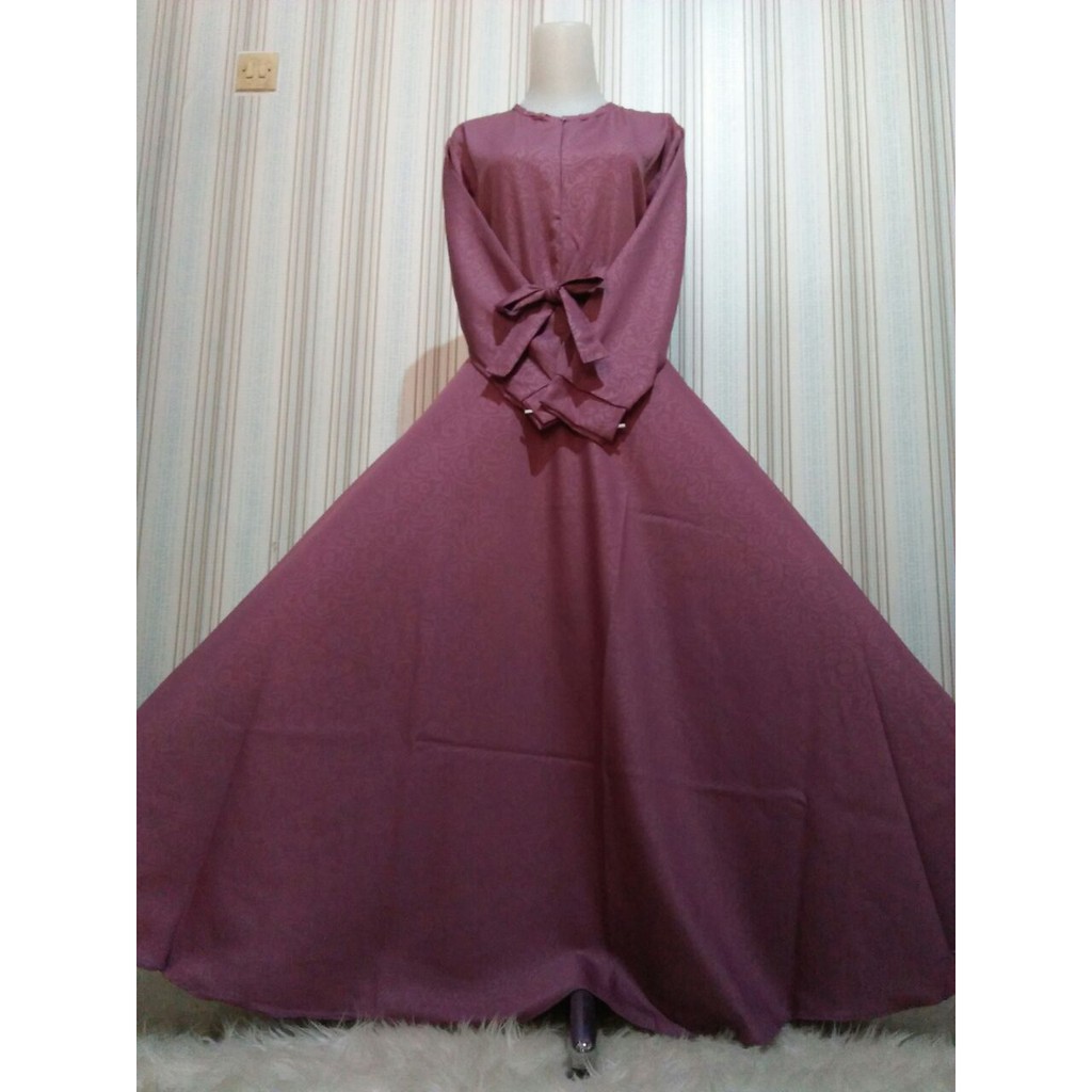 Gamis baloteli embos meli good quality umbrella