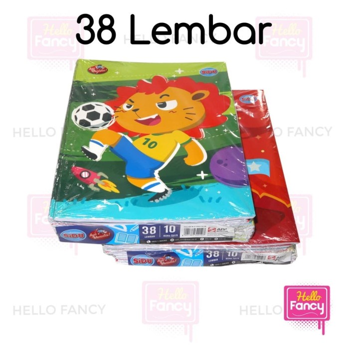 

Buku Tulis Sinar Dunia SIDU 38 lembar isi 10 buku