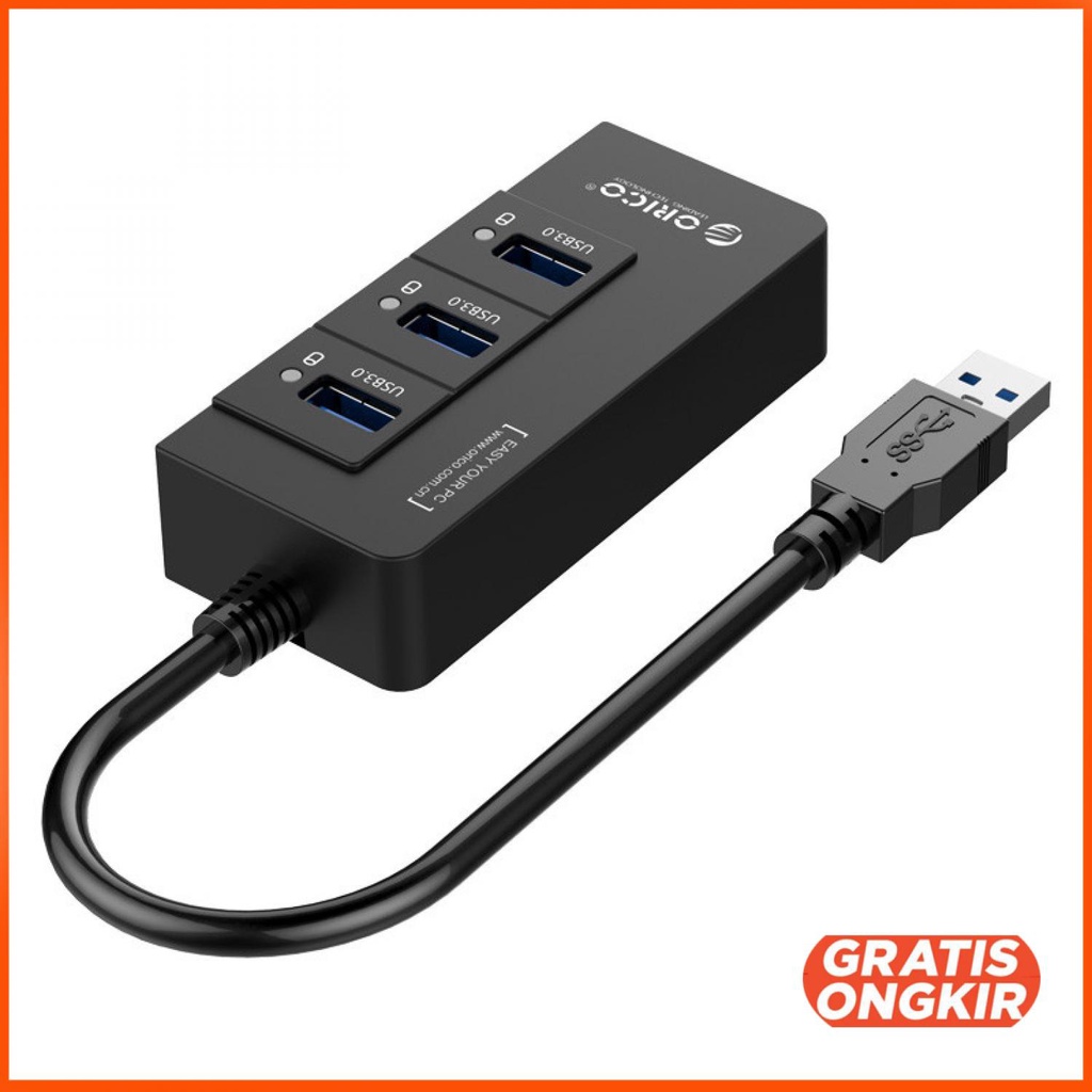 ORICO USB3.0 Hub with Gigabit LAN Ethernet Adapter - HR01-U3 3 port