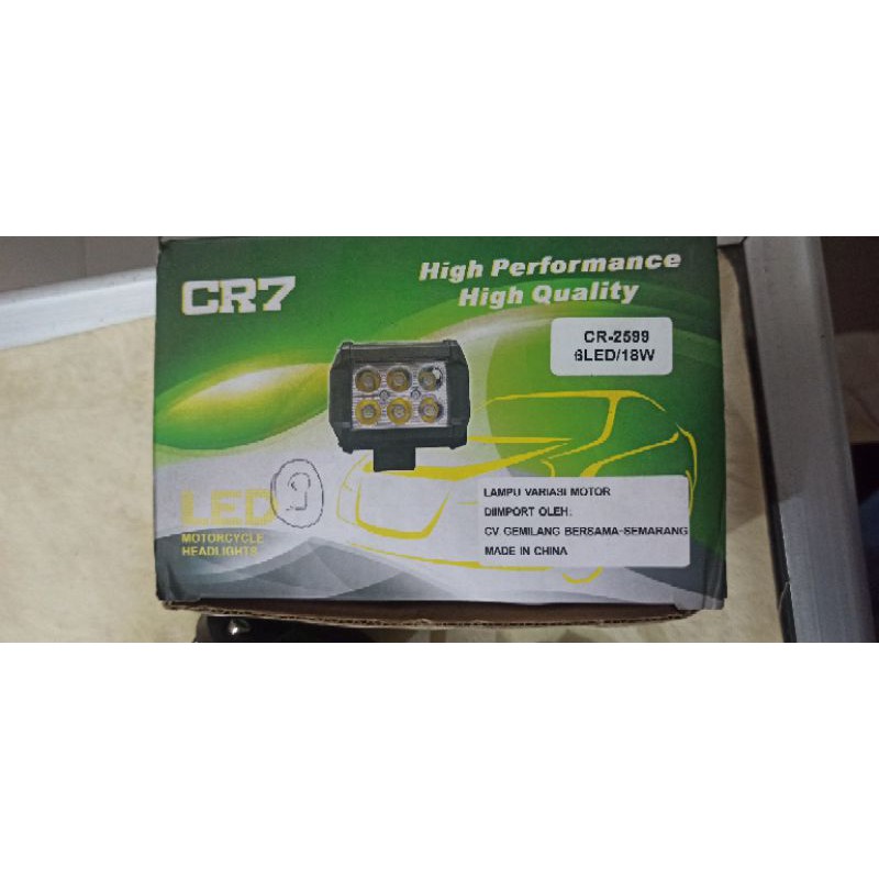 lampu led model kotak persegi LED 6 MATA CR7