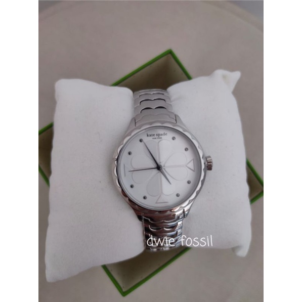 Jam Kate Spade Rosebank Scallop Silver Stainless Steel Watch KSW1505 Original