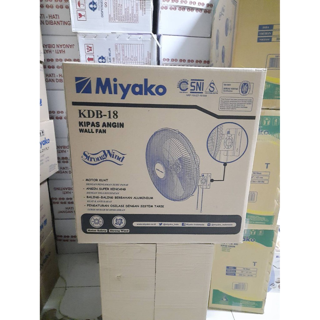 Miyako Kipas Angin Dinding Besi / Wall Fan 18 Inch 18&quot; KDB-18 GARANSI