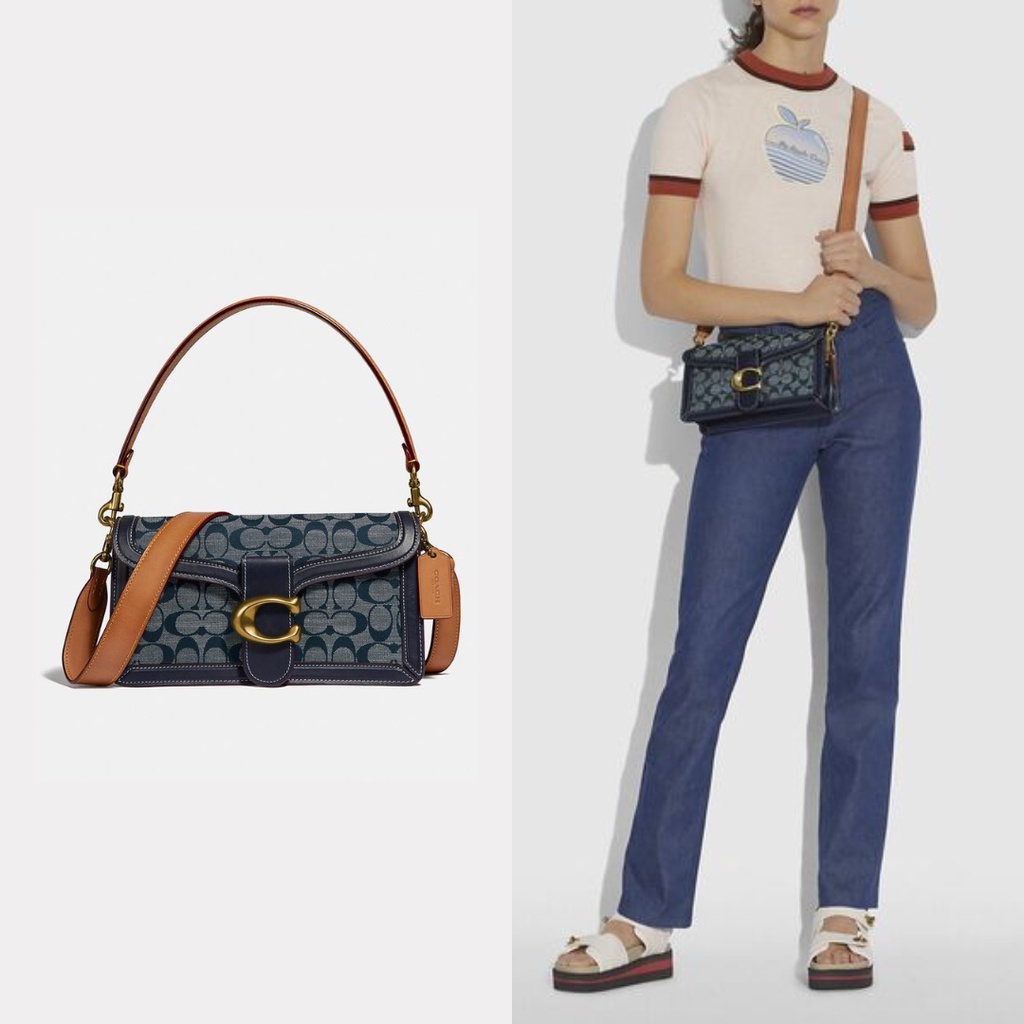 Coach F3700 Tabby Shoulder Bag 26 in Signature Chambray / Coach Tas Selempang New
