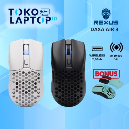 Jual Rexus Daxa AIR 3 / III Wireless Gaming Mouse | Shopee Indonesia