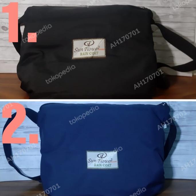 Jas Hujan Murah Jas Hujan Sun Flower Original Ukuran L Warna Hitam