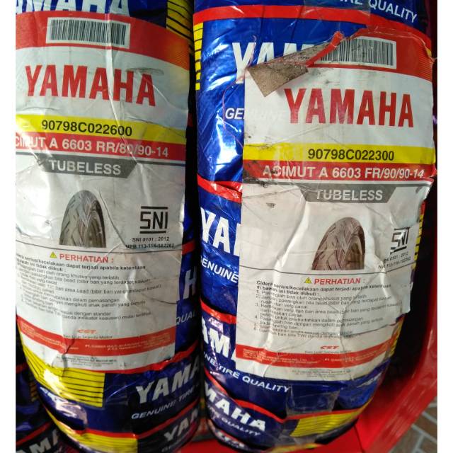 Paket ban tubles matic Yamaha UK.80/90.14 + 90/90.14 free pentil