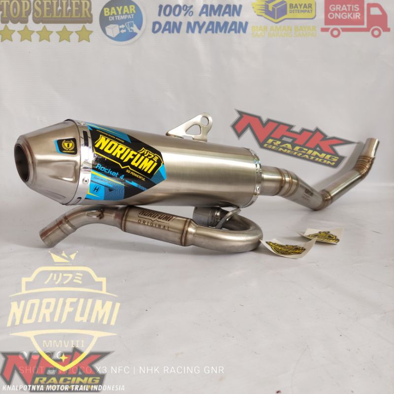 KNALPOT NORIFUMI CRF 150 KNALPOT KLX 150 DTRACKER 150 KNALPOT TIGER TRAIL VIXION TRAIL XR150/200