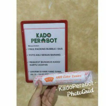 kertas kue nastar size 55x22mm KLASSI ISI 1000CUP