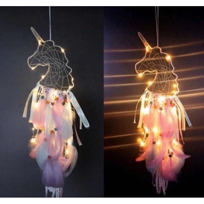 dream catcher unicorn / dream catcher lampu