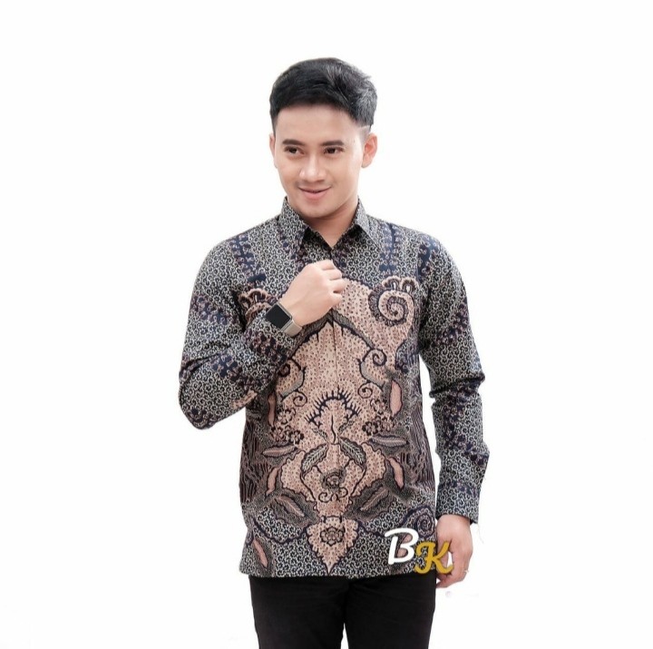 Hem Kemeja Batik Lengan Panjang Anak Cowok Seragam Sekolah Baju Batik Anak Cowok Batik Anak Lakilaki