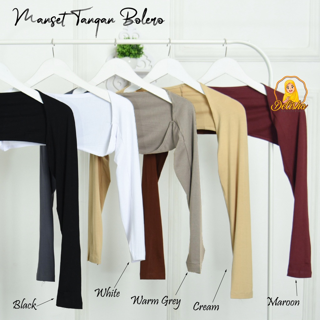 Manset Tangan Sambung Bolero Rayon Premium Standard &amp; Jumbo Handsock Sambung Bolero Basic Premium