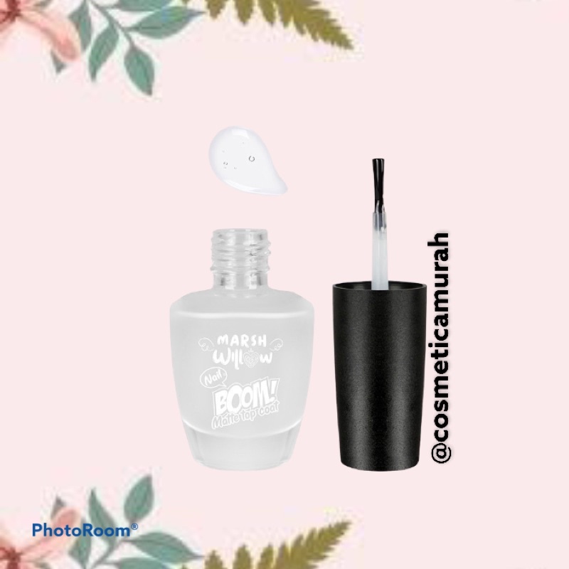 marshwillow nail boom matte top coat | base coat kutek marshwillow matte