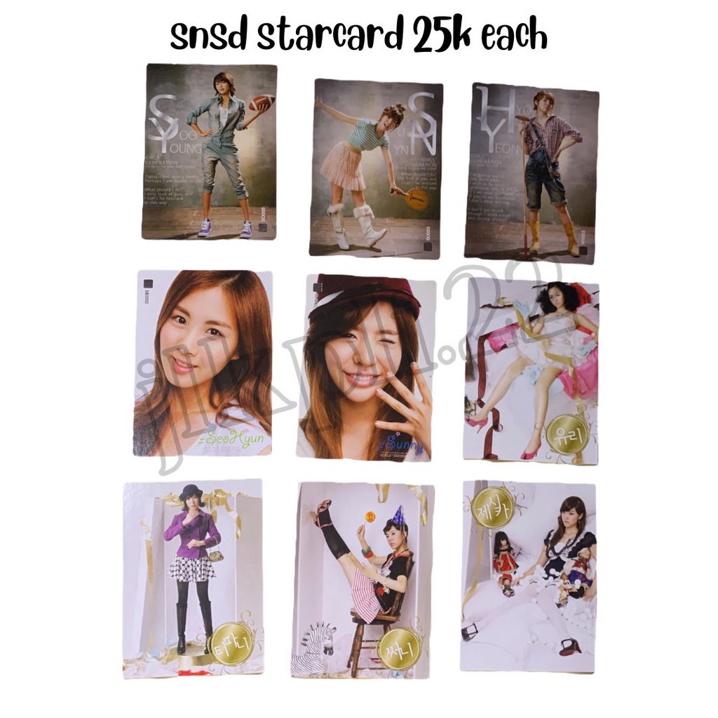 SNSD Girls' Generation Star Collection Card Starcard Season 1 + 2
