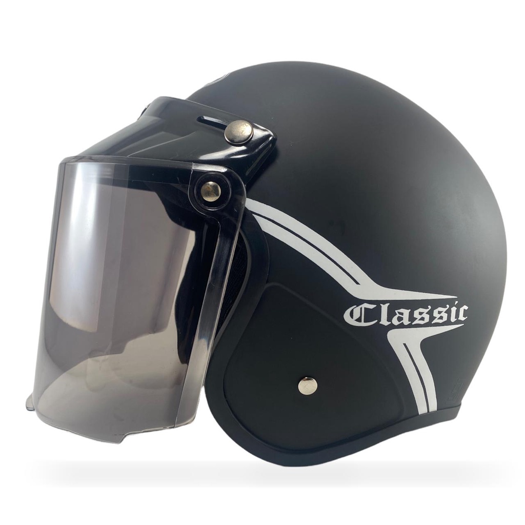 Helm Bogo Classic Kekinian Pria Wanita Helem Retro SNI