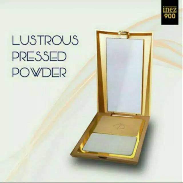 Bedak inez gold + kaca/tempatnya