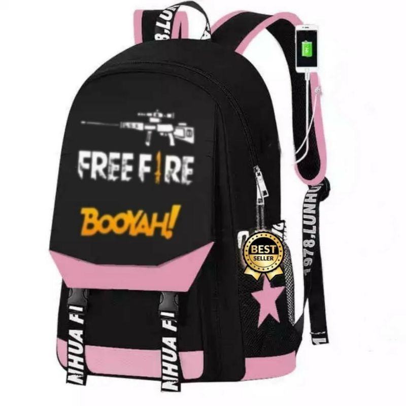 FREEFIRE - RANSEL FREEFIRE BOOYAH TAS SEKOLAH ANAK RANSEL ANAK BACKPACK ANAK MURAH RANSEL ANAK MURAH TAS SEKOLAH ANAK BESTSELLER