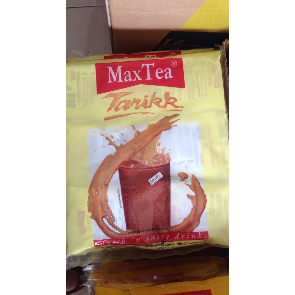 

Teh-Bubuk- Maxtea teh tarik 30 sachet -Dijamin-Halal.