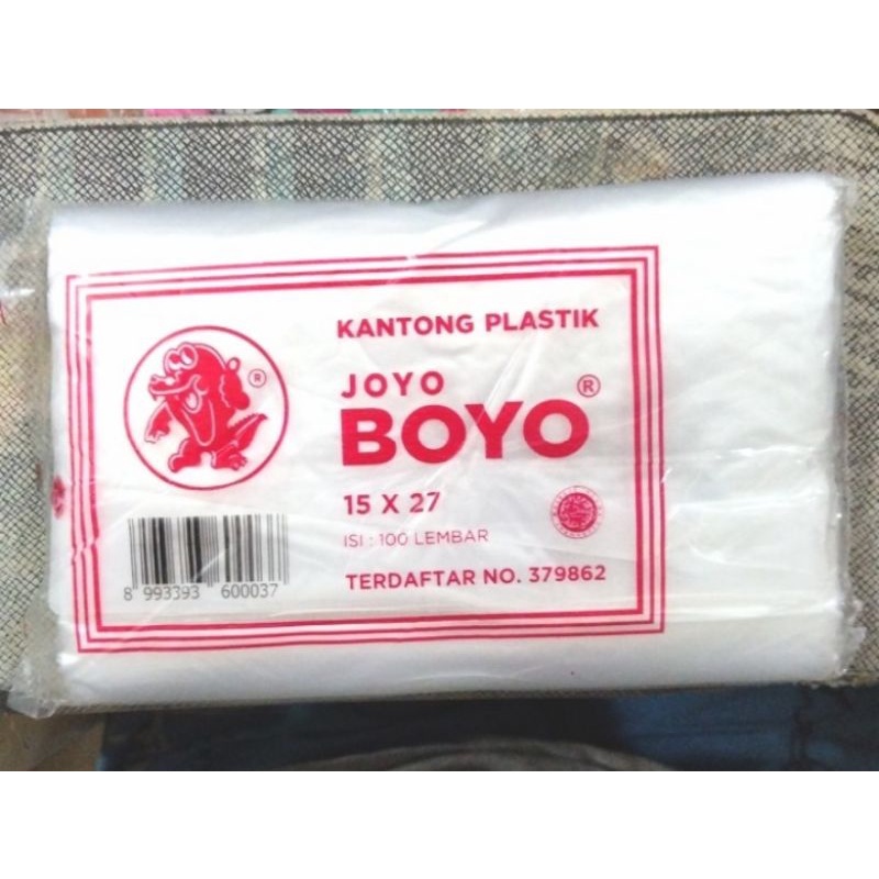 Jual Kantong Plastik Hdpe Joyo Boyo Ukuran 15x27 1 Kg Shopee Indonesia 9601