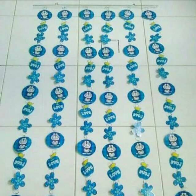 Tirai plastik mika karakter doraemon murah