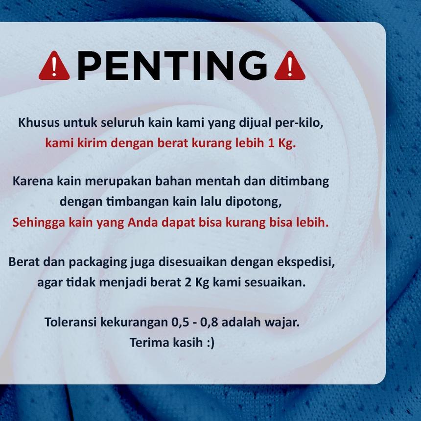 Bahan Kain Jersey Dryfit Brazil - Kain Drifit Weva Textile