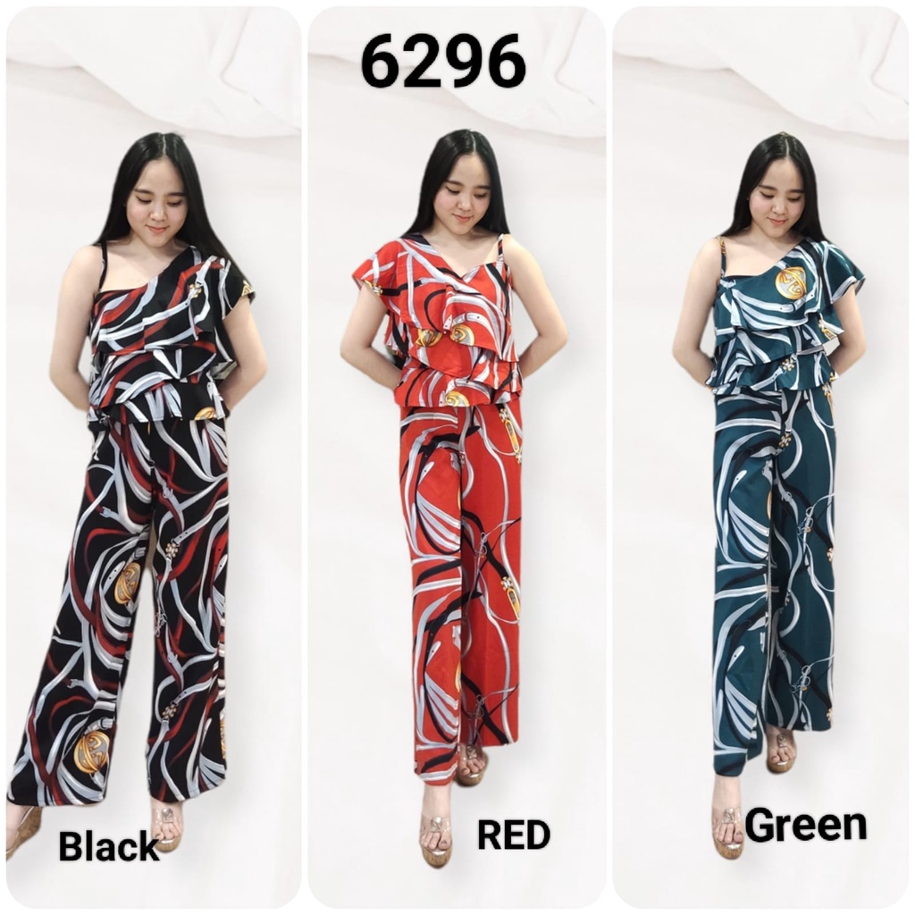 SETELAN CELANA WANITA FASHION PESTA TERBARU SCUBA PREMIUM 6296
