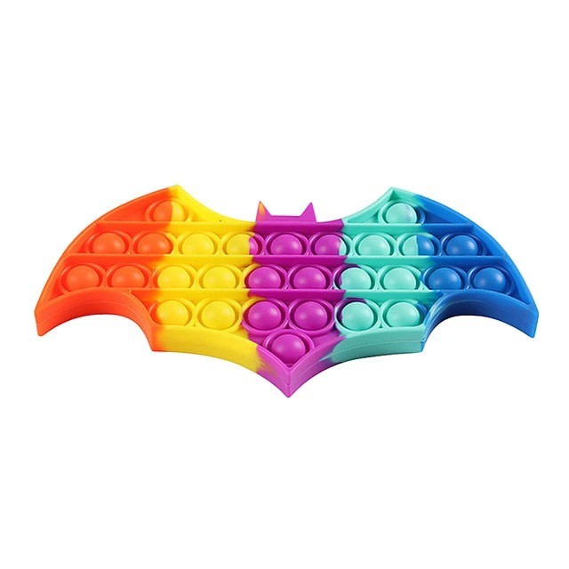 Pop it Rainbow Ready Stok Murah Popit Bubble Toy Untuk Anak Dewasa Penghilang Stres-Batman 18cm