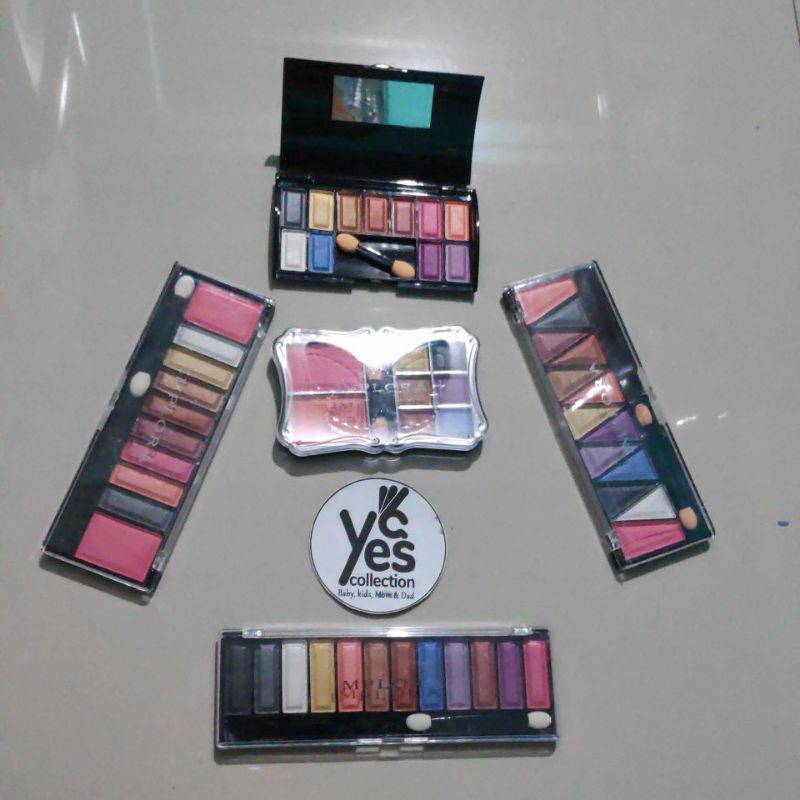 Eyeshadow Implora 13 - 12 - 10 - 8 Palette color warna blush on palet pallete kosmetik mata cosmetic wajah