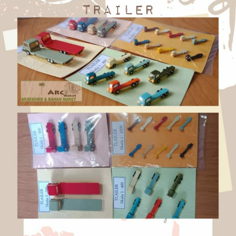 Maket / Miniatur Trailer Berbagai Skala untuk Arsitektur