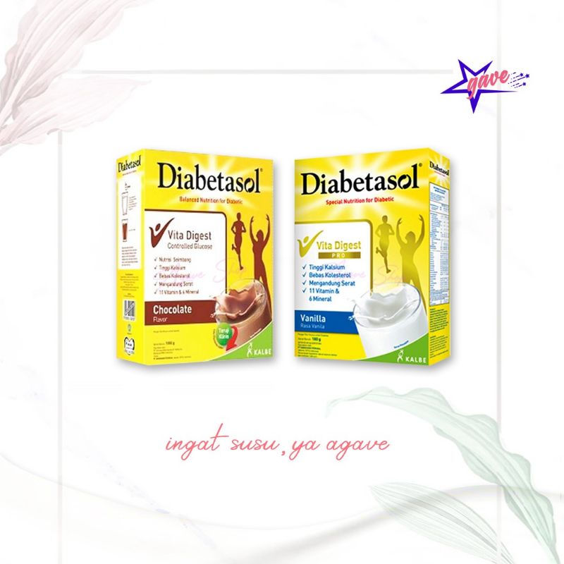 Diabetasol Vanila/Coklat 1000 Gram