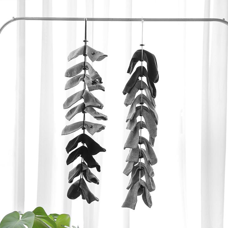 UNNISO - Tali Jemuran Kaos Kaki Pakaian Klip Jemuran Gantungan Kaos