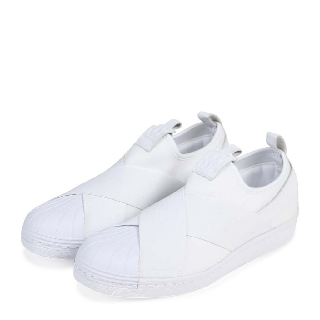 superstar slip on adidas white