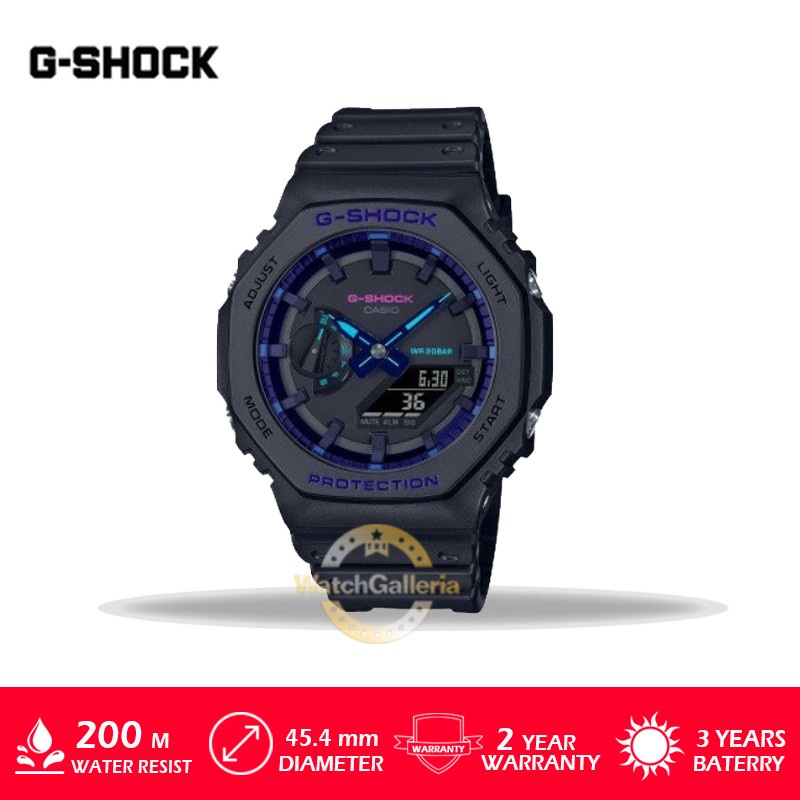 Jam Tangan Pria Casio G-Shock GA-2100VB-1ADR / GA-2100VB-1A / GA2100VB Garansi Resmi