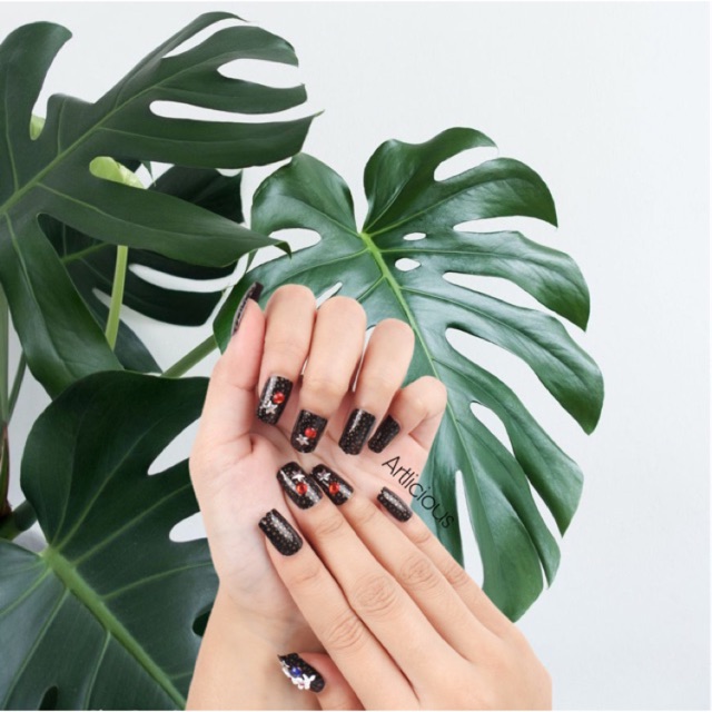 BS23  kuku palsu 3d  fake nails false nails  wedding nails hiasan kuku