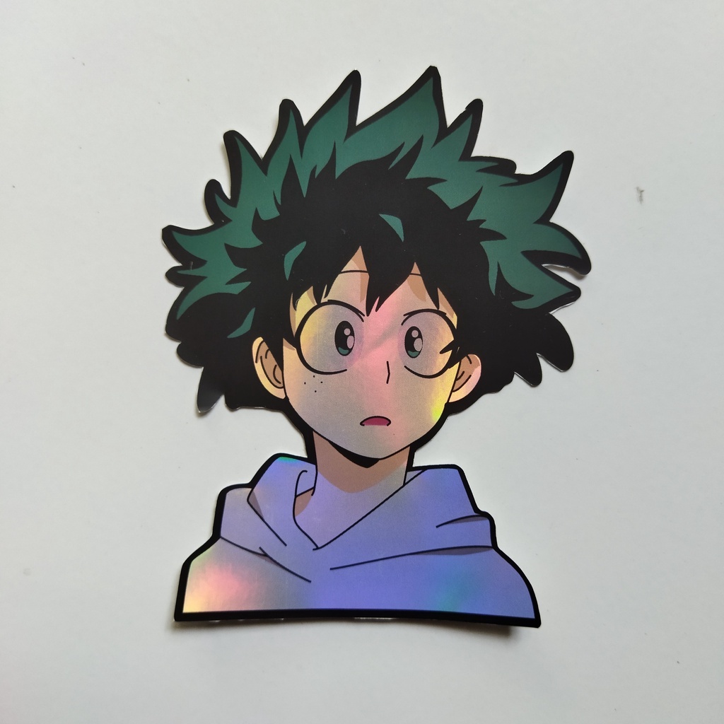 Boku no Hero Academia Hologram Stiker Anime - Deku