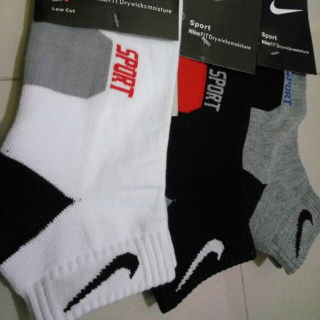 PROMO KAOS KAKI NIKE ORIGINAL SEMATA KAKI PENDEK PUTIH HITAM ABU MURAH OLAHRAGA READY GOJEK GRAB SEKOLAH KERJA SNEAKERS SPORT