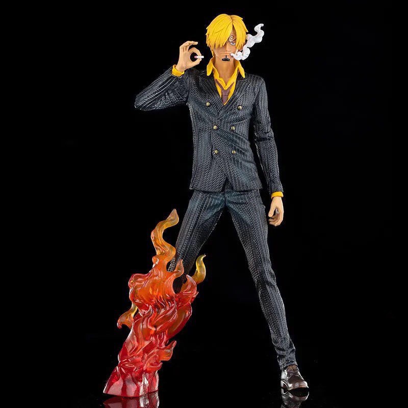 Mainan Action Figure Model Anime One Piece Sanji Flame Fighting Sanji Vinsmoke Smoking Untuk Hadiah Anak