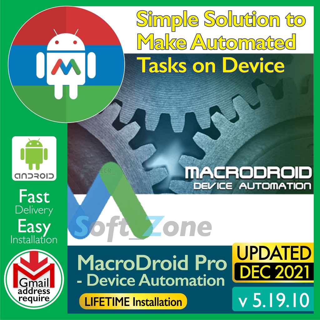 

McrDrd Pr v5.19.10 - Dvc Atmtn Smpl Sltn t Mk Atmtd Tsks n Dvc [SmrtPhn - Andrd]