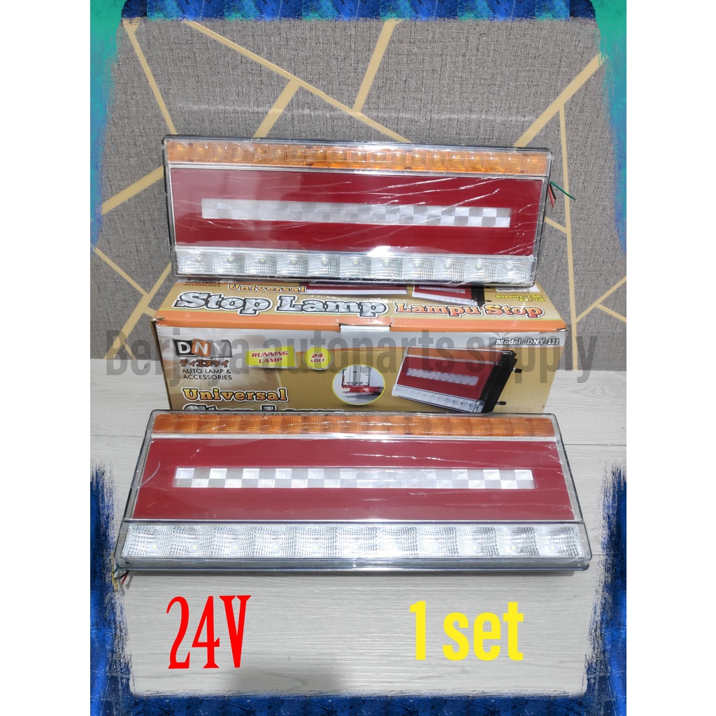 LAMPU REM STOP LAMP BELAKANG VARIASI 24V UNIVERSAL TRUK 1 SET